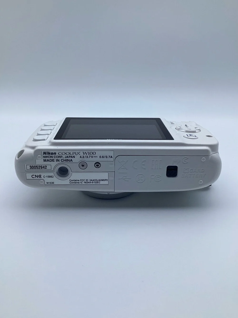 Nikon Coolpix W100 13.2 MP 3x Optical Zoom Digital Camera - White